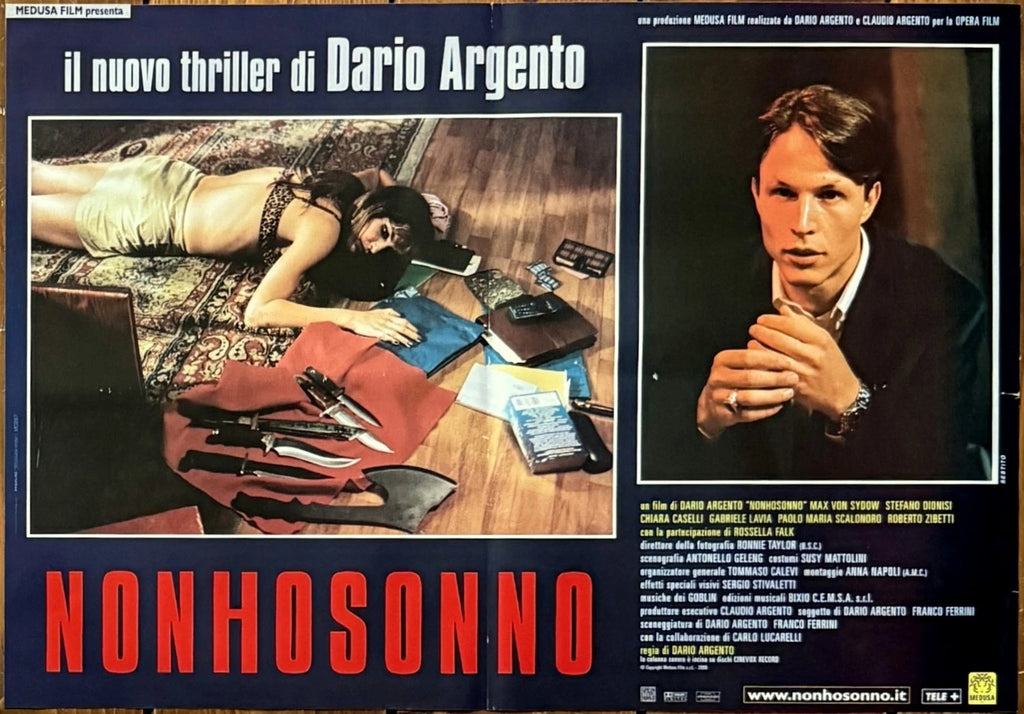 Dario Argento: Non ho sonno | Fotobusta Cinema Originale (Set di 6)