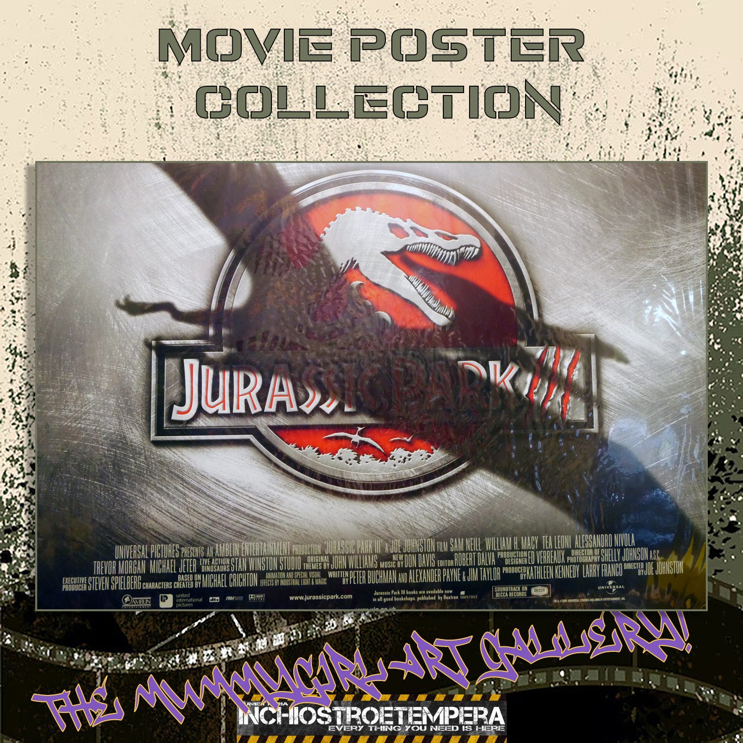 Jurassic Park III | UK Quad Original Movie Poster