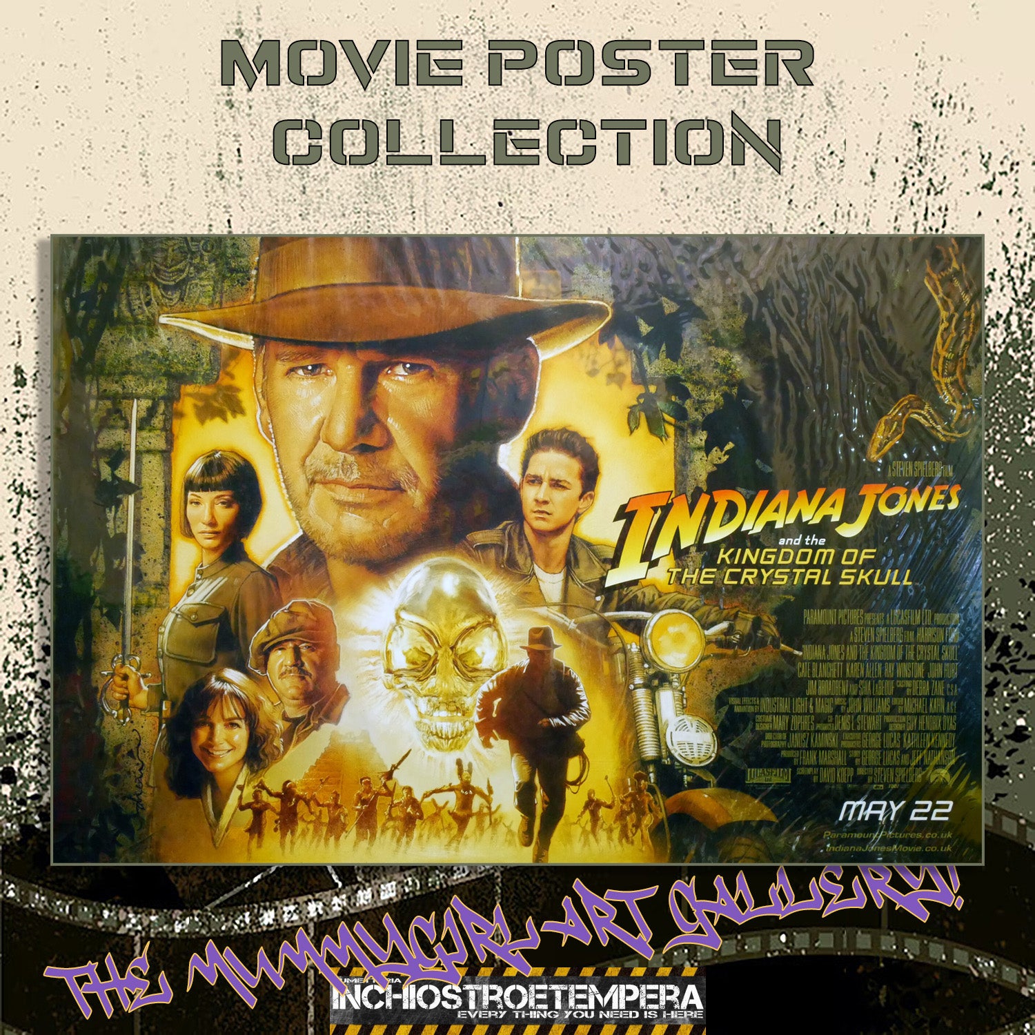 Indiana Jones and the Kingdom of the Crystal Skull | UK Quad Original Movie Poster