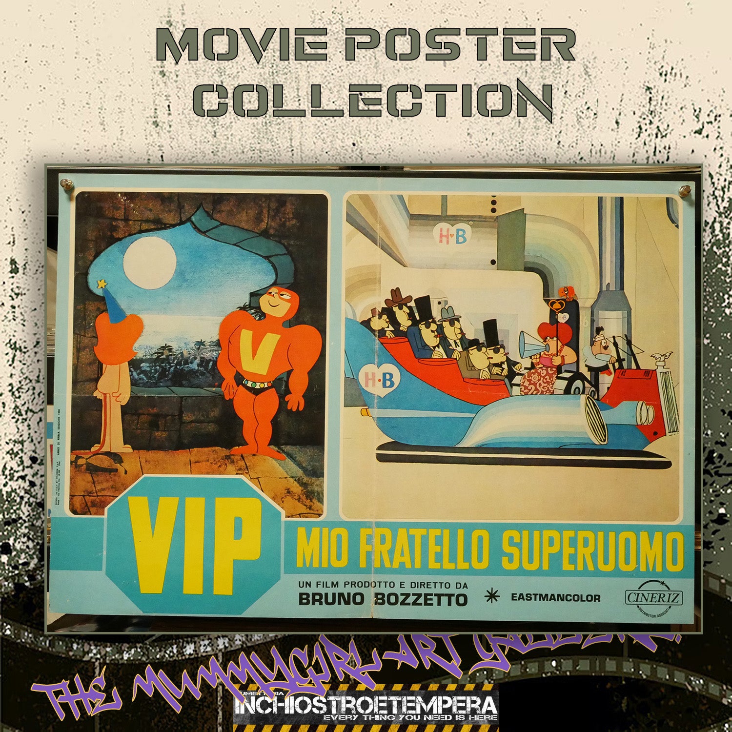 Bruno Bozzetto: Vip - Mio fratello superuomo | Fotobusta Originale # 2