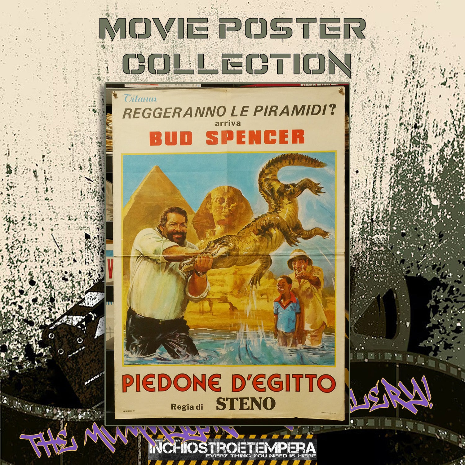 Bud Spencer: Piedone d'Egitto | Manifesto 1 Foglio Originale (100x70)