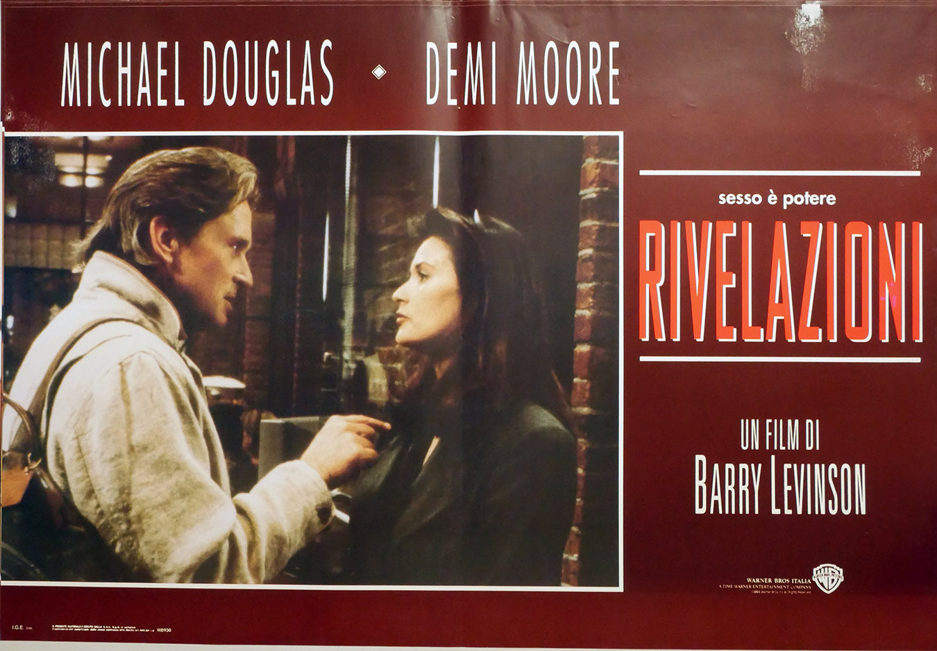 Demi Moore, Michael Douglas: Rivelazioni | Fotobusta Originale (set di 6)