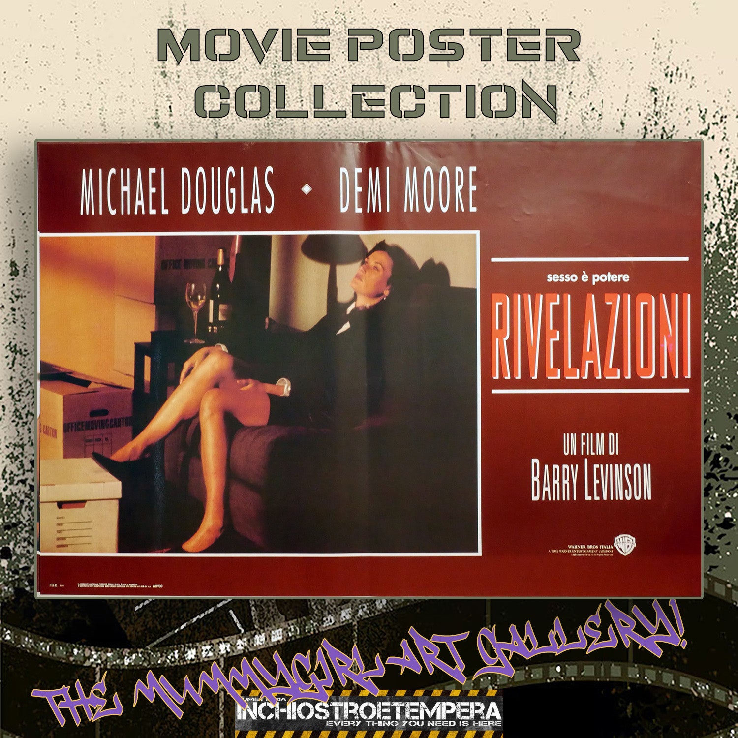 Demi Moore, Michael Douglas: Rivelazioni | Fotobusta Originale (set di 6)