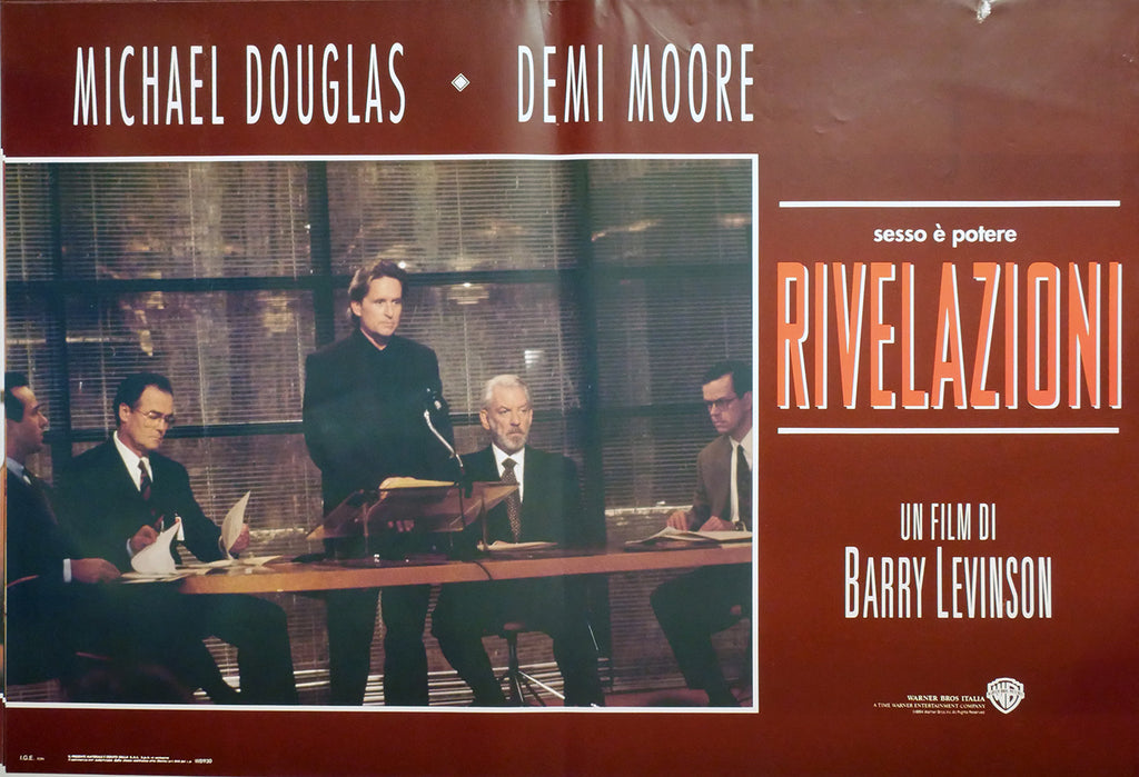 Demi Moore, Michael Douglas: Rivelazioni | Fotobusta Originale (set di 6)