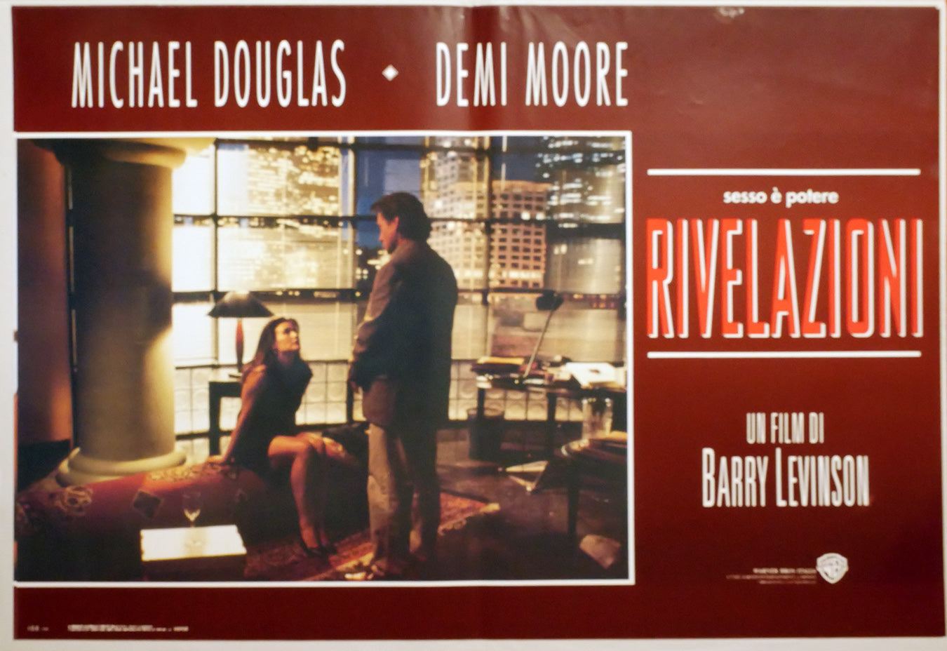 Demi Moore, Michael Douglas: Rivelazioni | Fotobusta Originale (set di 6)