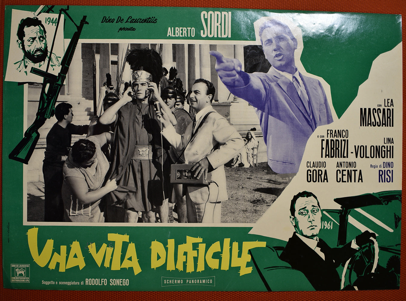 Alberto Sordi, Lea Massari: Una vita difficile | Fotobusta Originale (set di 6)