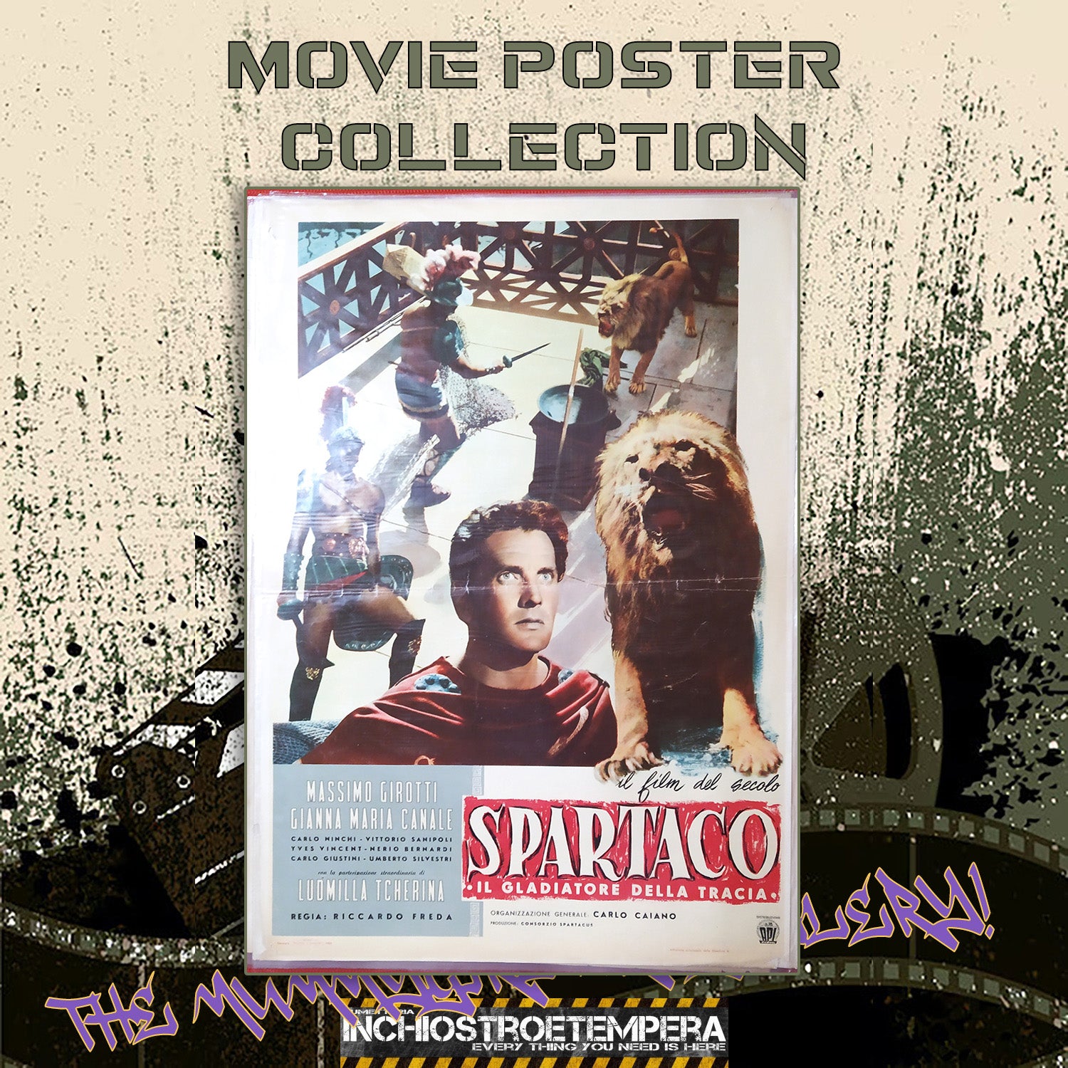Spartaco - Il gladiatore della Tracia | Manifesto Cinema Originale (50x70)