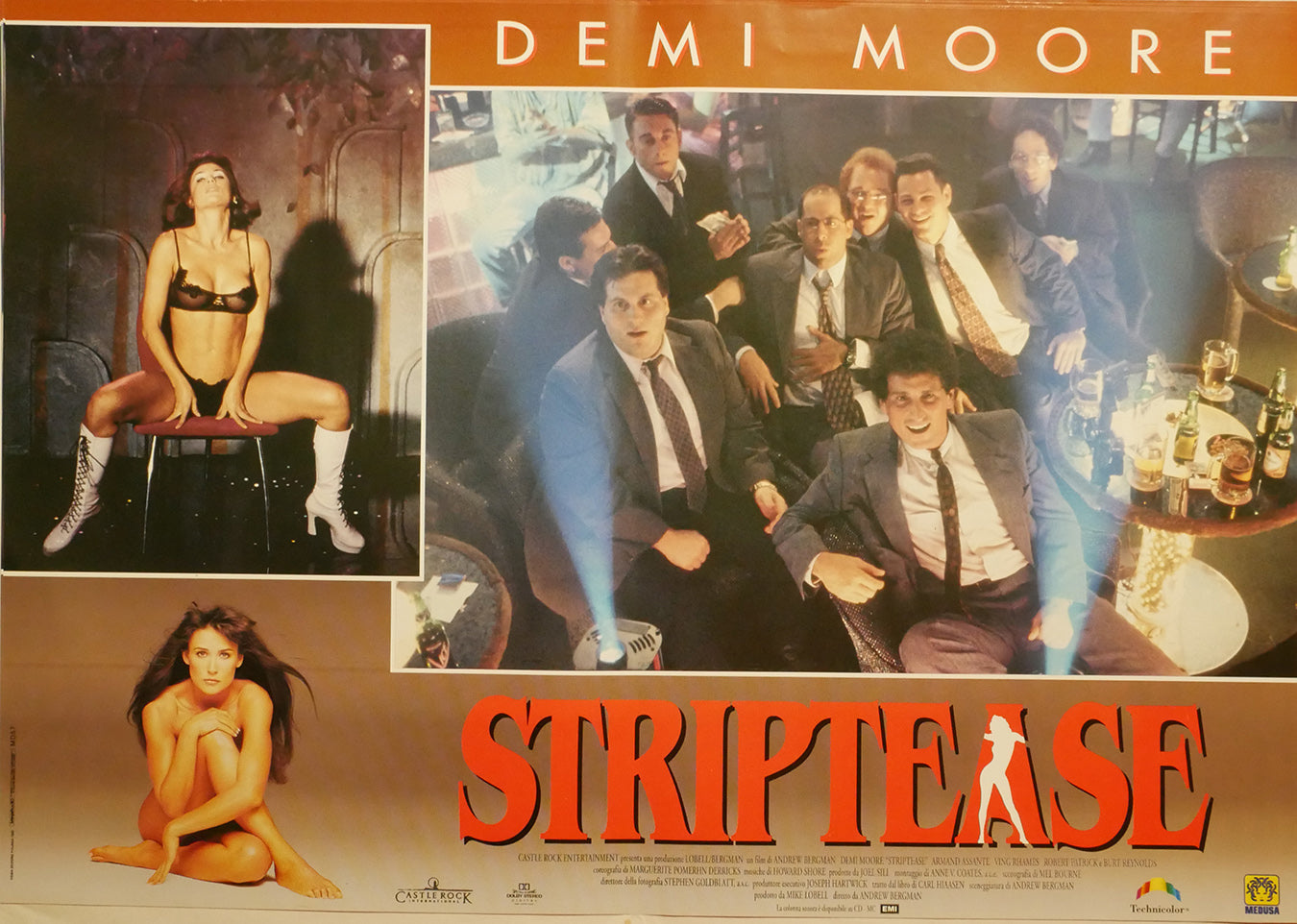 Demi Moore: Striptease | Fotobusta Originale (set di 6)
