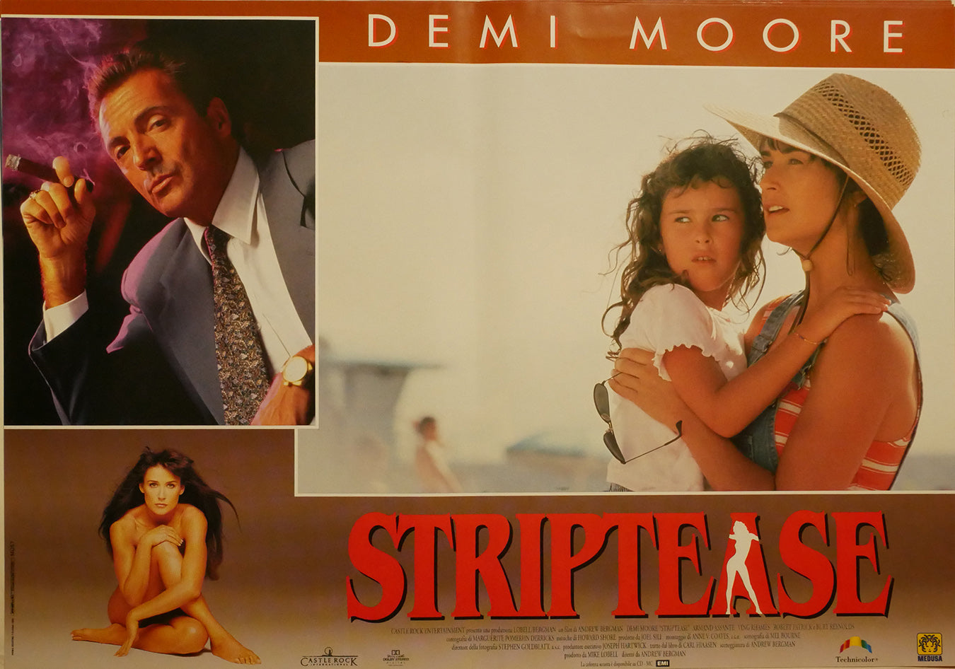 Demi Moore: Striptease | Fotobusta Originale (set di 6)