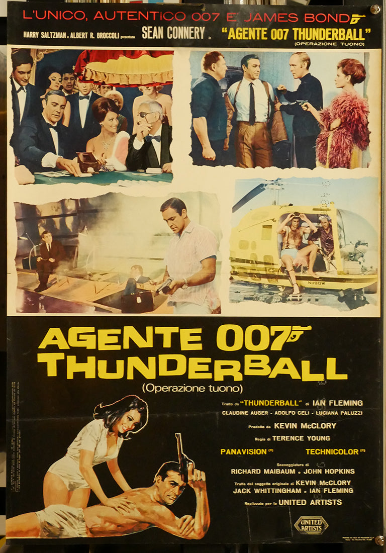 Agente 007 - Thunderball (Operazione tuono) | Fotobusta Cinema Originale (Set di 6)