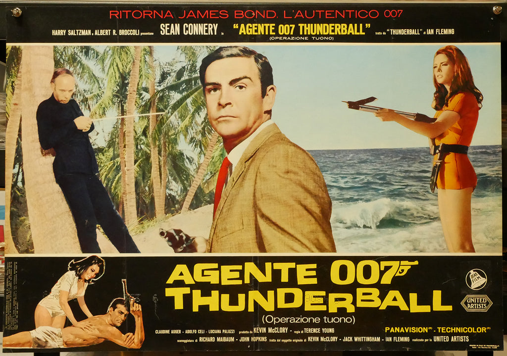 Agente 007 - Thunderball (Operazione tuono) | Fotobusta Cinema Originale (Set di 6)