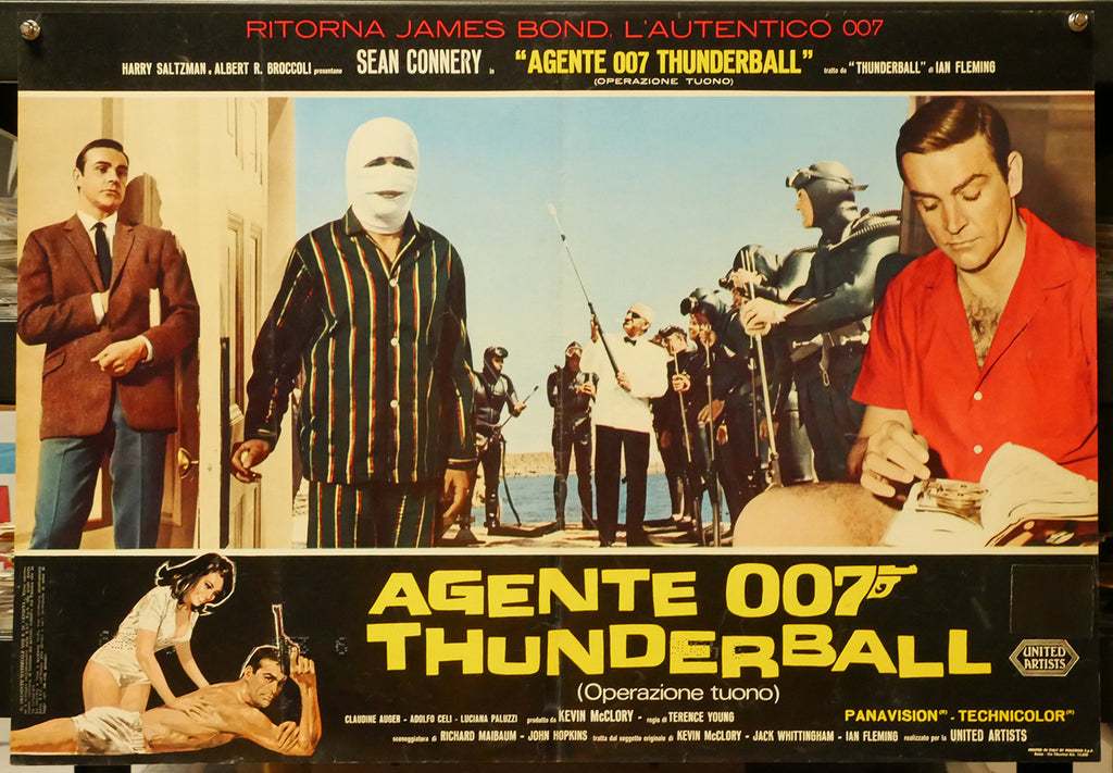 Agente 007 - Thunderball (Operazione tuono) | Fotobusta Cinema Originale (Set di 6)