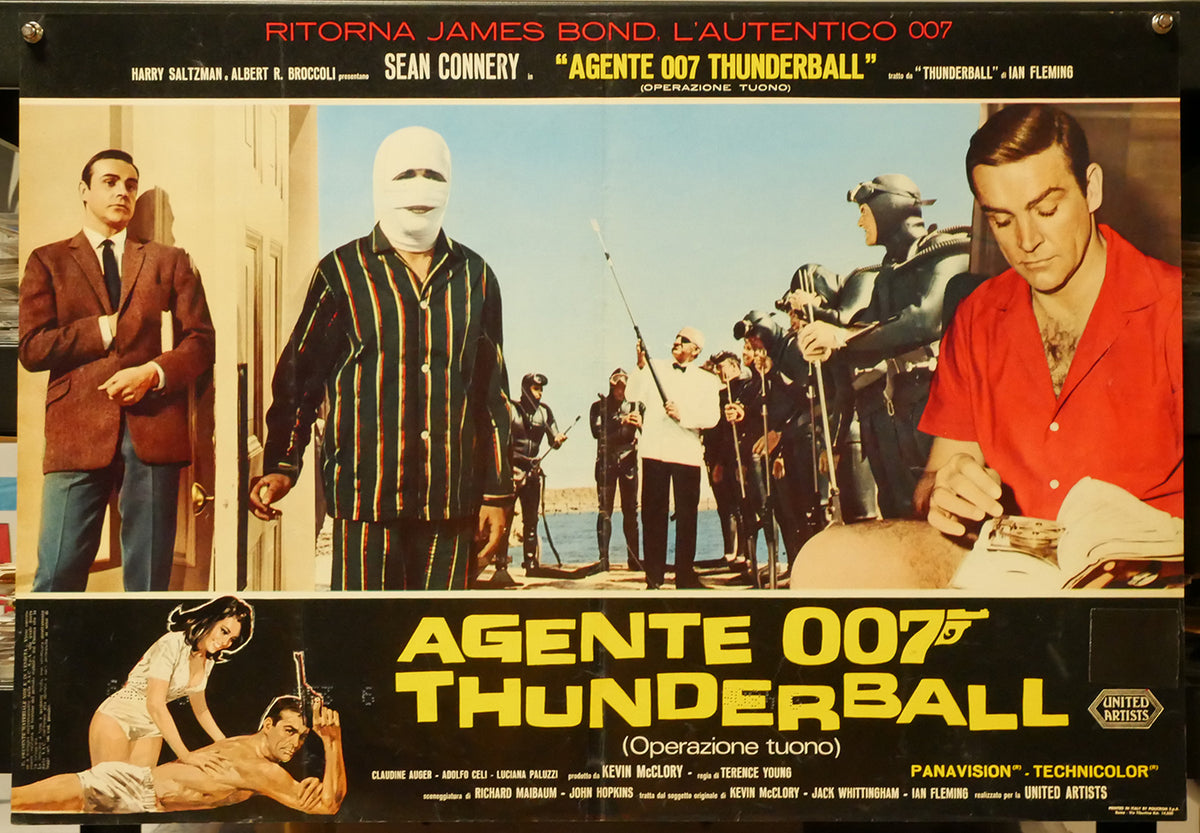 Agente 007 - Thunderball (Operazione tuono) | Fotobusta Cinema Originale (Set di 6)