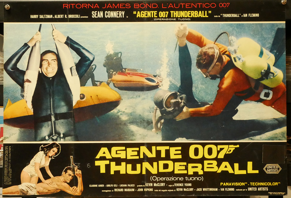 Agente 007 - Thunderball (Operazione tuono) | Fotobusta Cinema Originale (Set di 6)