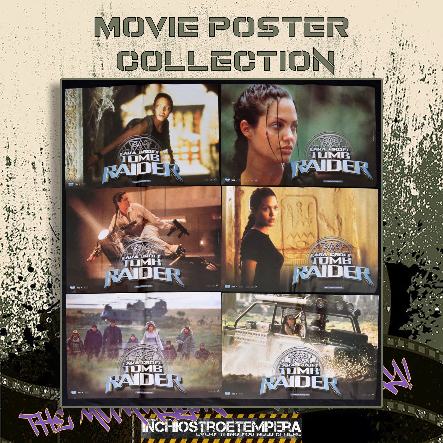 Angelina Jolie: Lara Croft: Tomb Raider | Fotobusta Originale (set di 6)