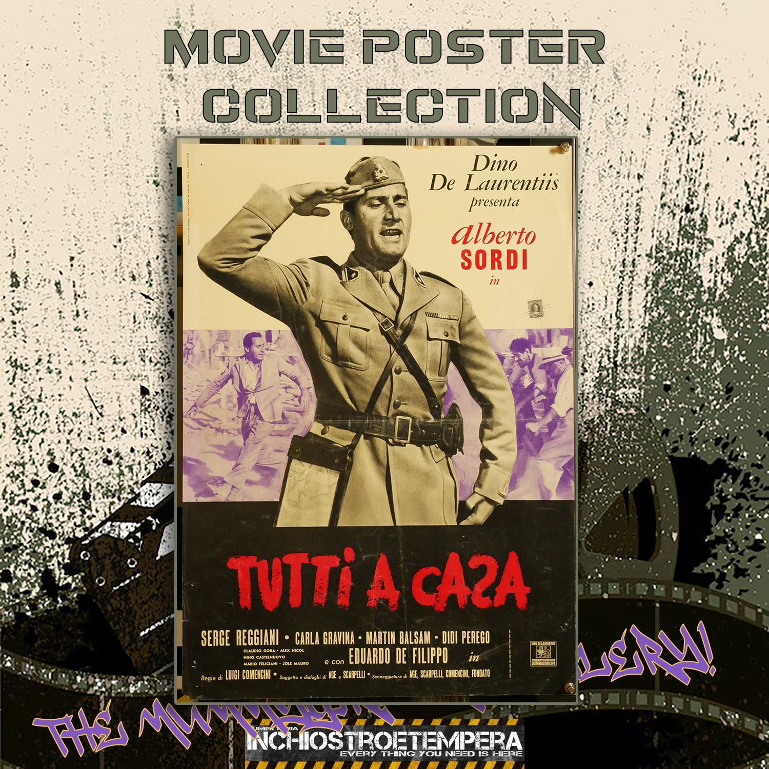 Alberto Sordi: Tutti a casa | Fotobusta Originale (set di 2)