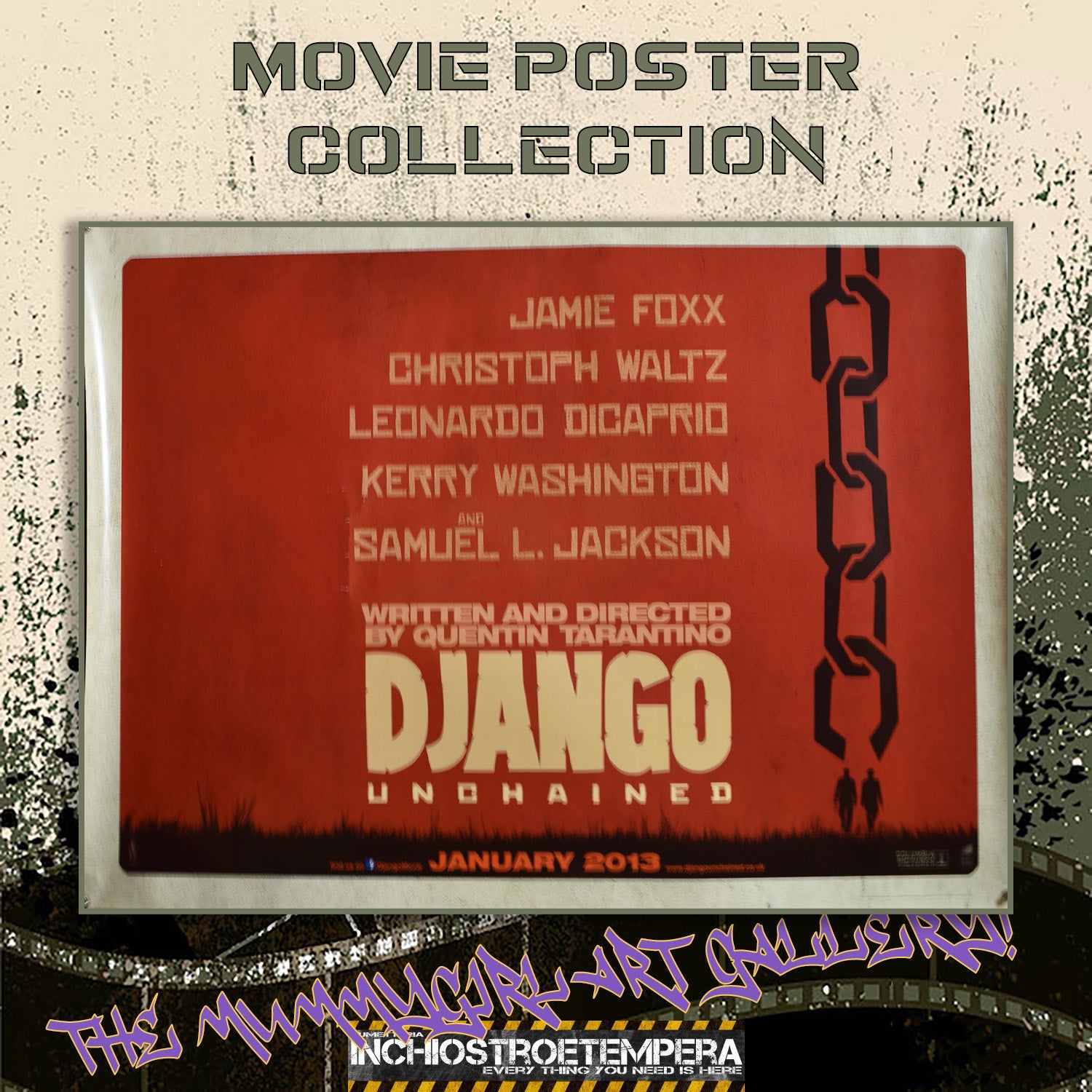 Django Unchained | Original UK Quad Movie Poster