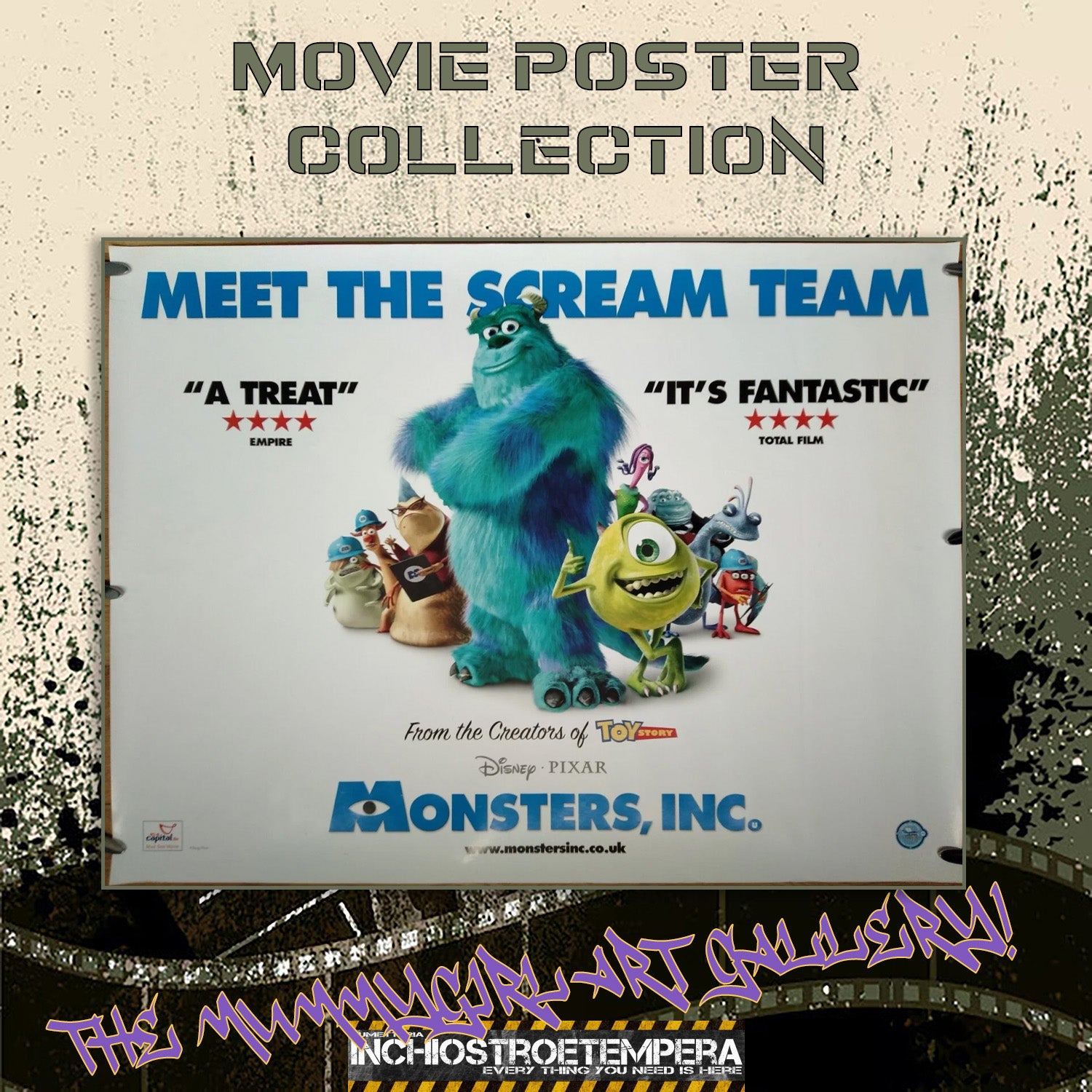 Monsters, Inc. | Original UK Quad Movie Poster Style B