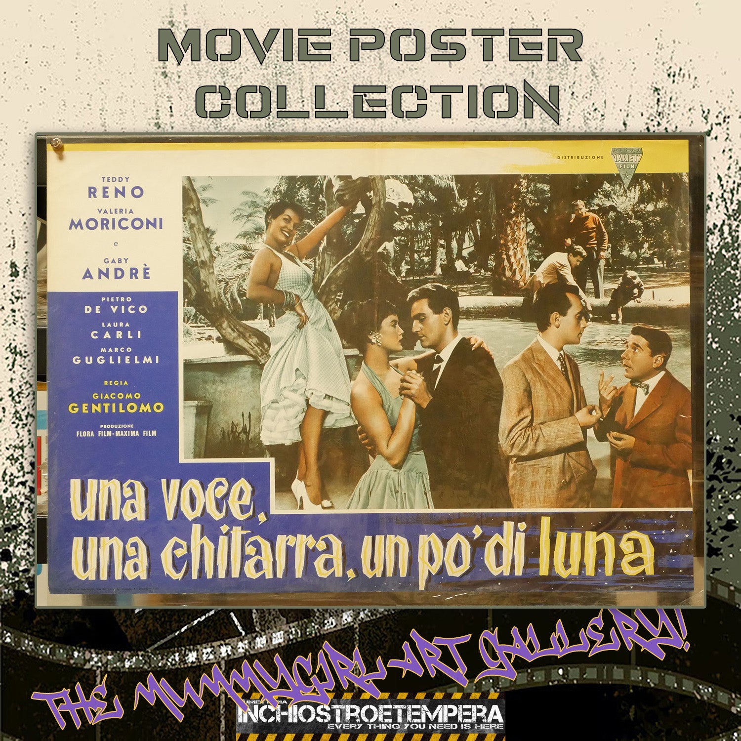 Una voce, una chitarra, un po' di luna | Fotobusta Cinema Originale