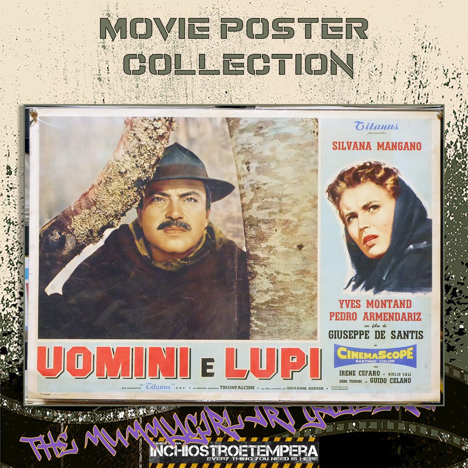 Silvana Mangano: Uomini e lupi | Fotobusta Originale