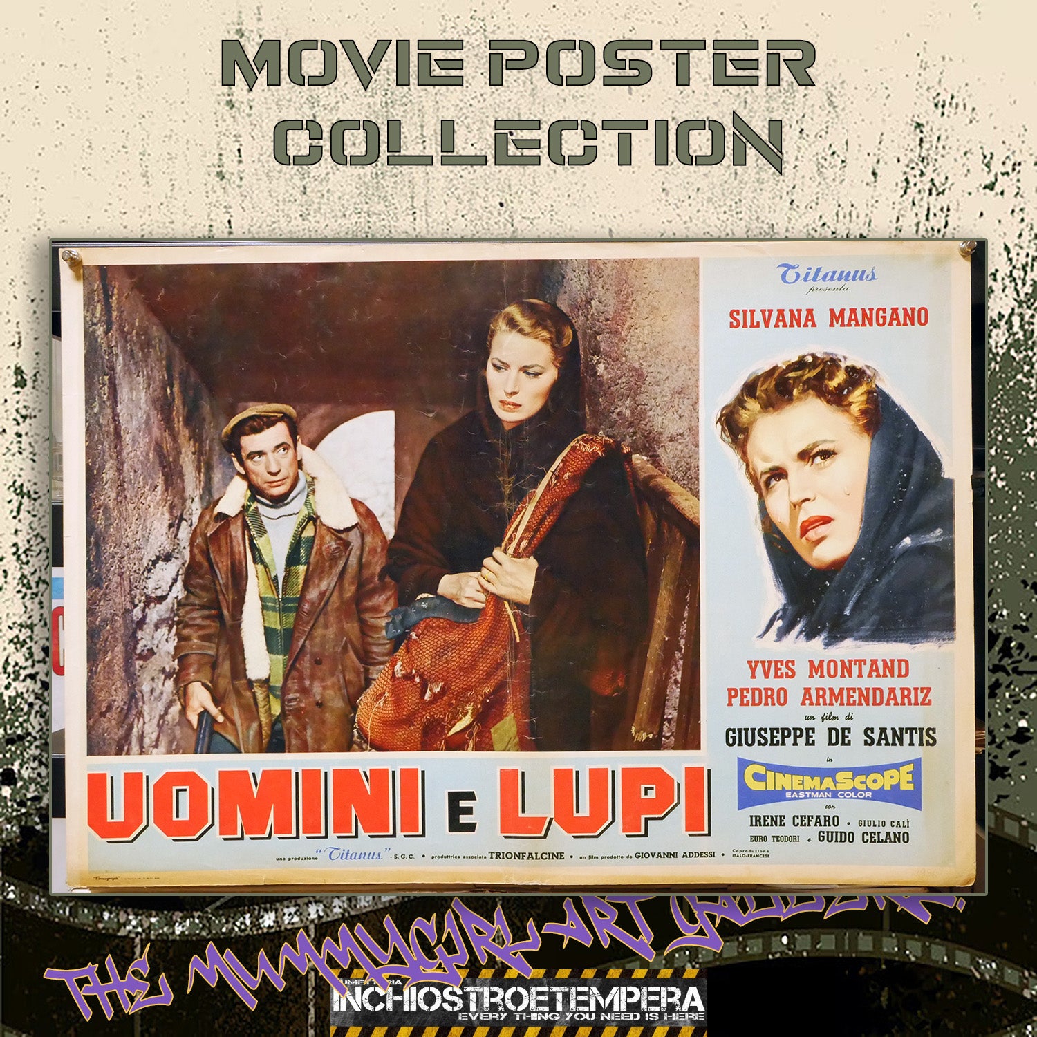 Silvana Mangano: Uomini e lupi | Fotobusta Originale