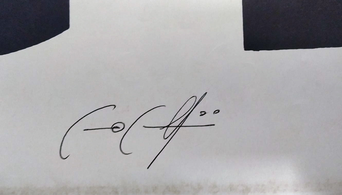 Chi c’è c’è | Manifesto 2 Fogli Originale Autografato da Cecco Cecchini