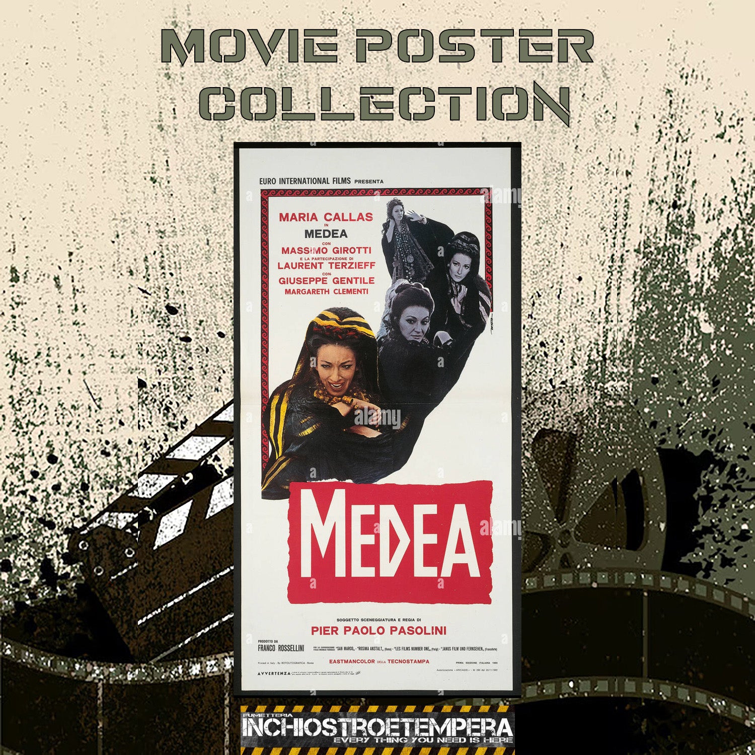 Pier Paolo Pasolini - Maria Callas: Medea | Locandina originale