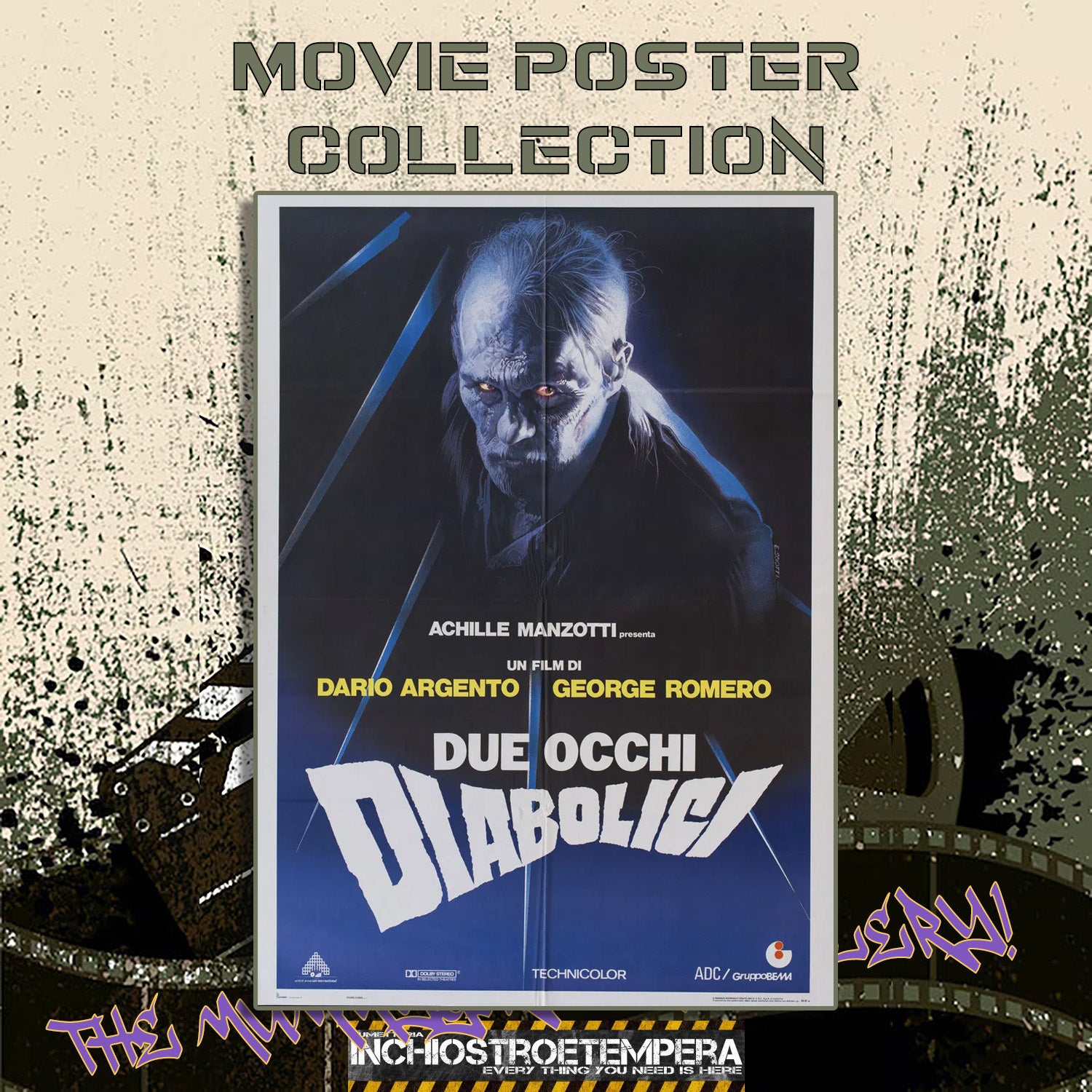 Due occhi diabolici | Manifesto 2 Fogli Originale