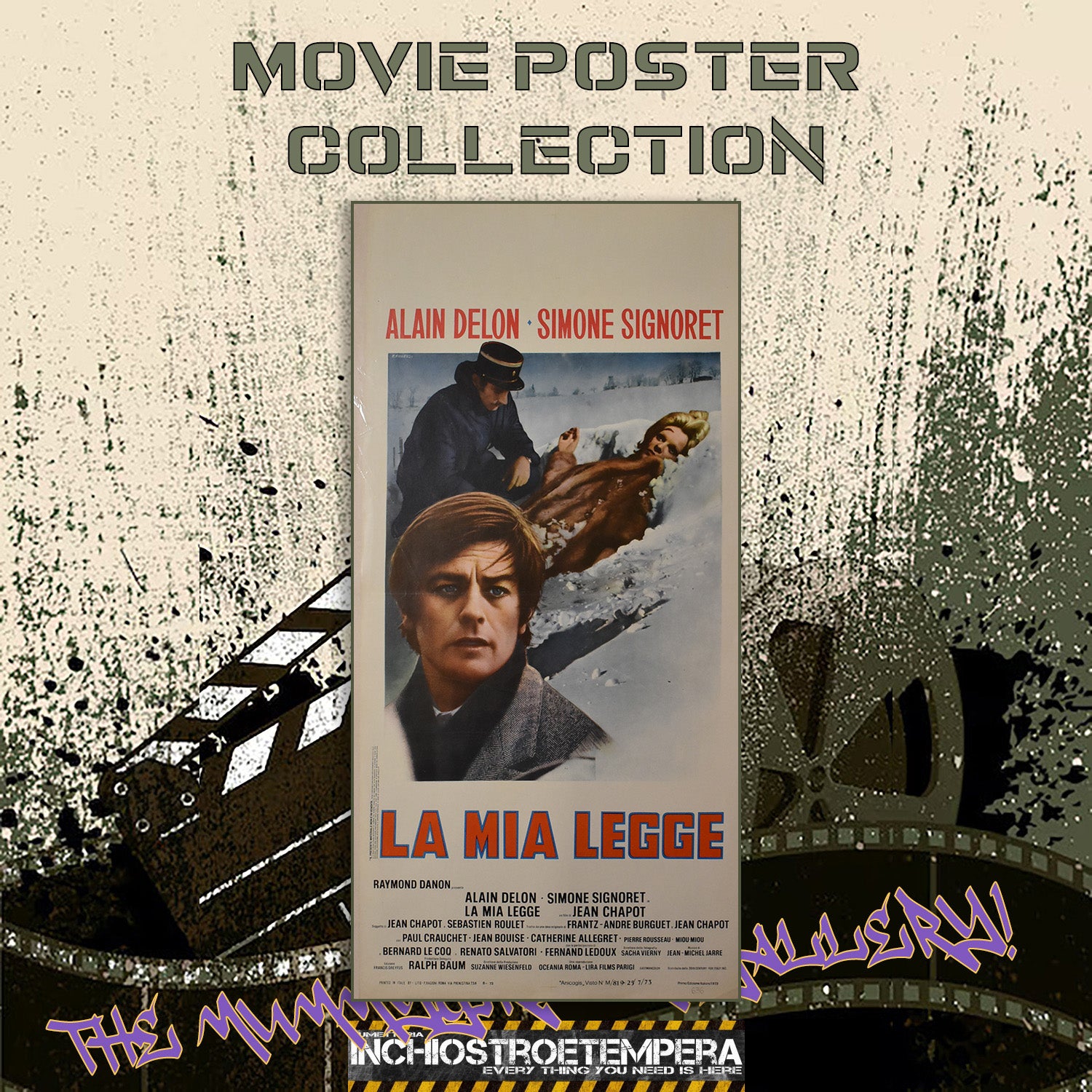 Alain Delon, Simone Signoret: La mia legge | Locandina Originale