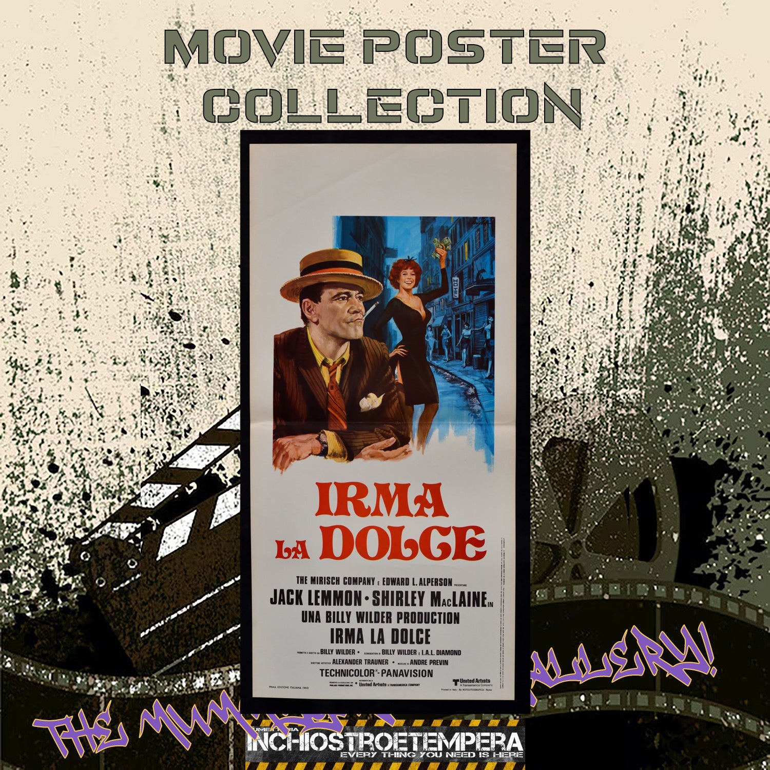 Jack Lemmon, Shirley Mac Laine: Irma la dolce – Locandina originale