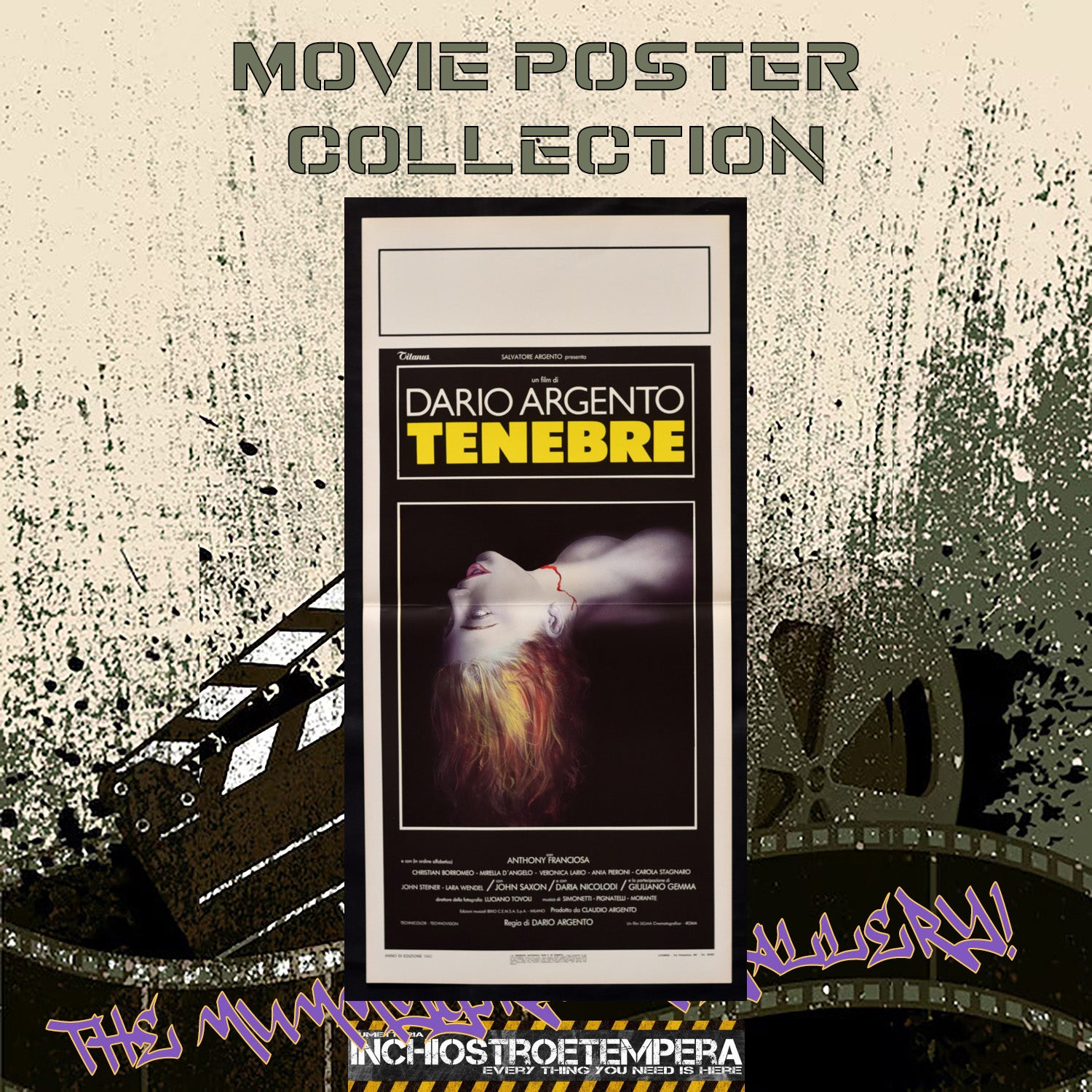 Dario Argento: Tenebre | Locandina Originale
