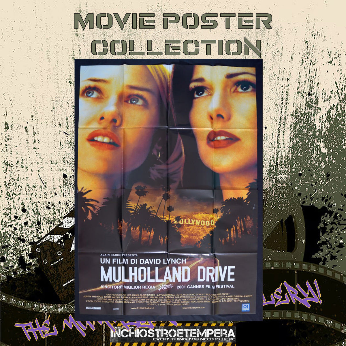 David Lynch: Mulholland Drive | Manifesto 2 Fogli Originale