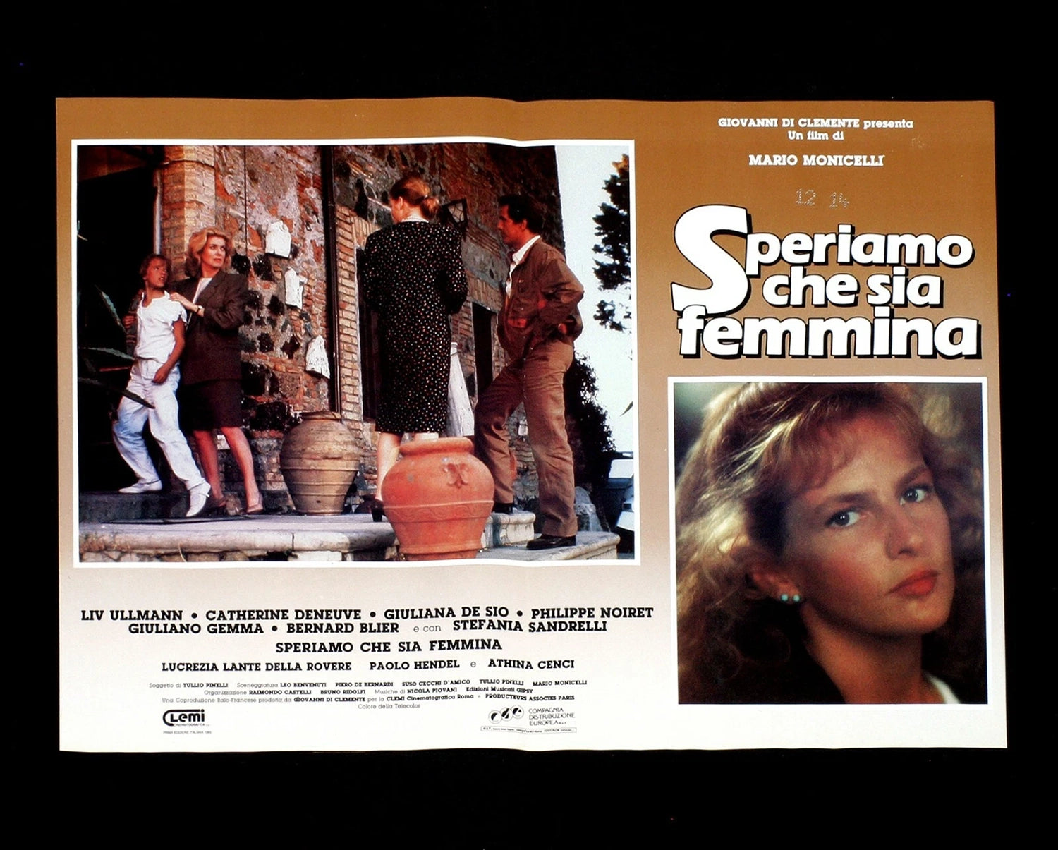 Speriamo che sia femmina | Fotobusta Originale (set completo di 8)
