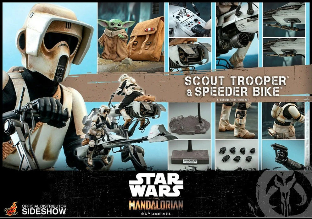 Hot Toys: Star Wars The Mandalorian Scout Trooper & Speeder Bike