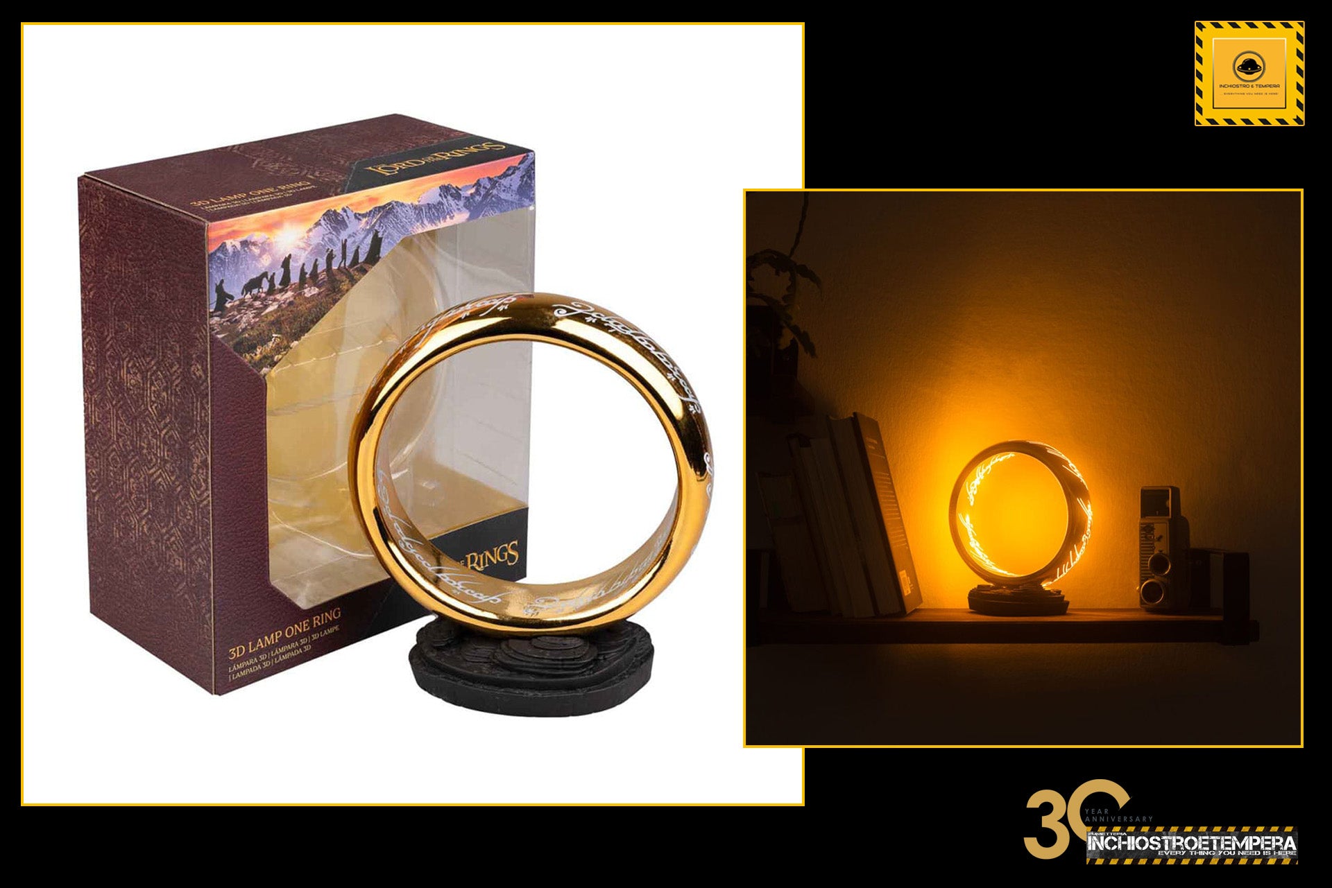 The Lord of the Rings Lamp with USB-C One Ring